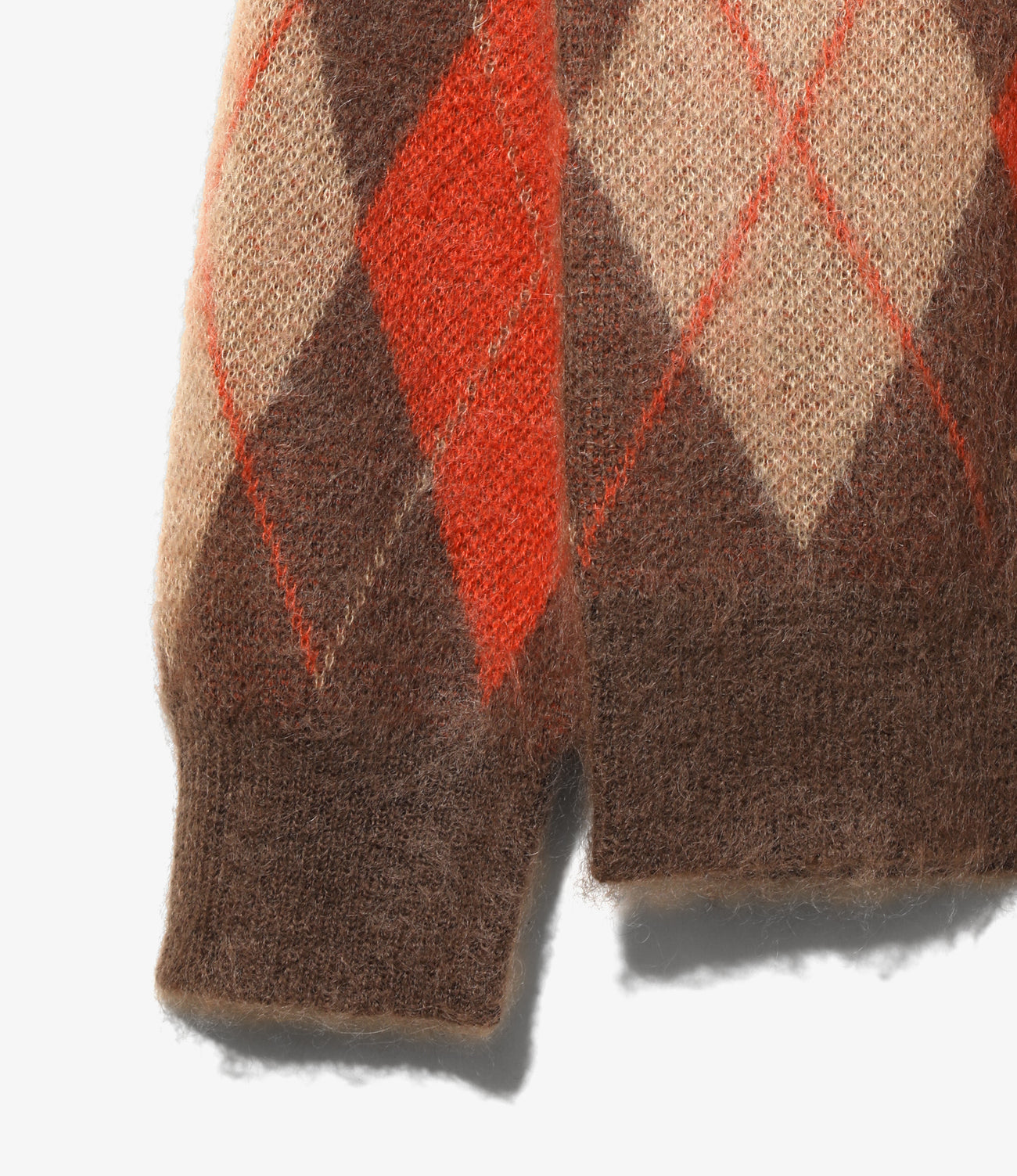 〈NEEDLES〉 x 〈BROOKS BROTHERS〉Mohair V Neck Sweater - Argyle