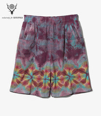 String Center Seam Short - Knit Mesh / Tie dye