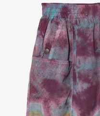 String Center Seam Short - Knit Mesh / Tie dye
