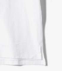 Printed Cross Crew Tee  - Newspaper