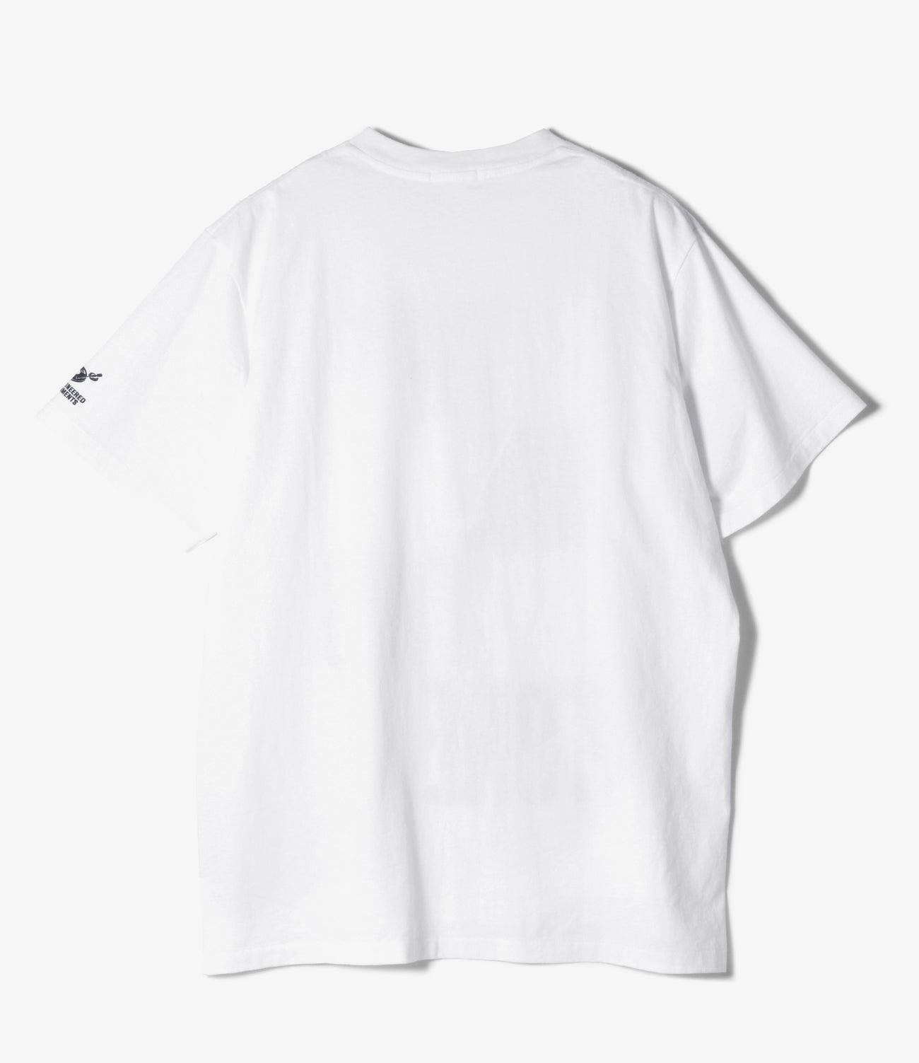 Printed Cross Crew Tee  - Newspaper