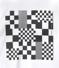 Printed Cross Crew Tee  - Checker