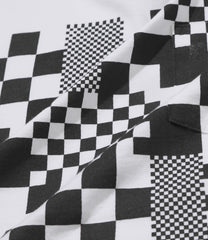 Printed Cross Crew Tee  - Checker