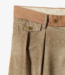 Tucked Baggy Trouser - Moleskin