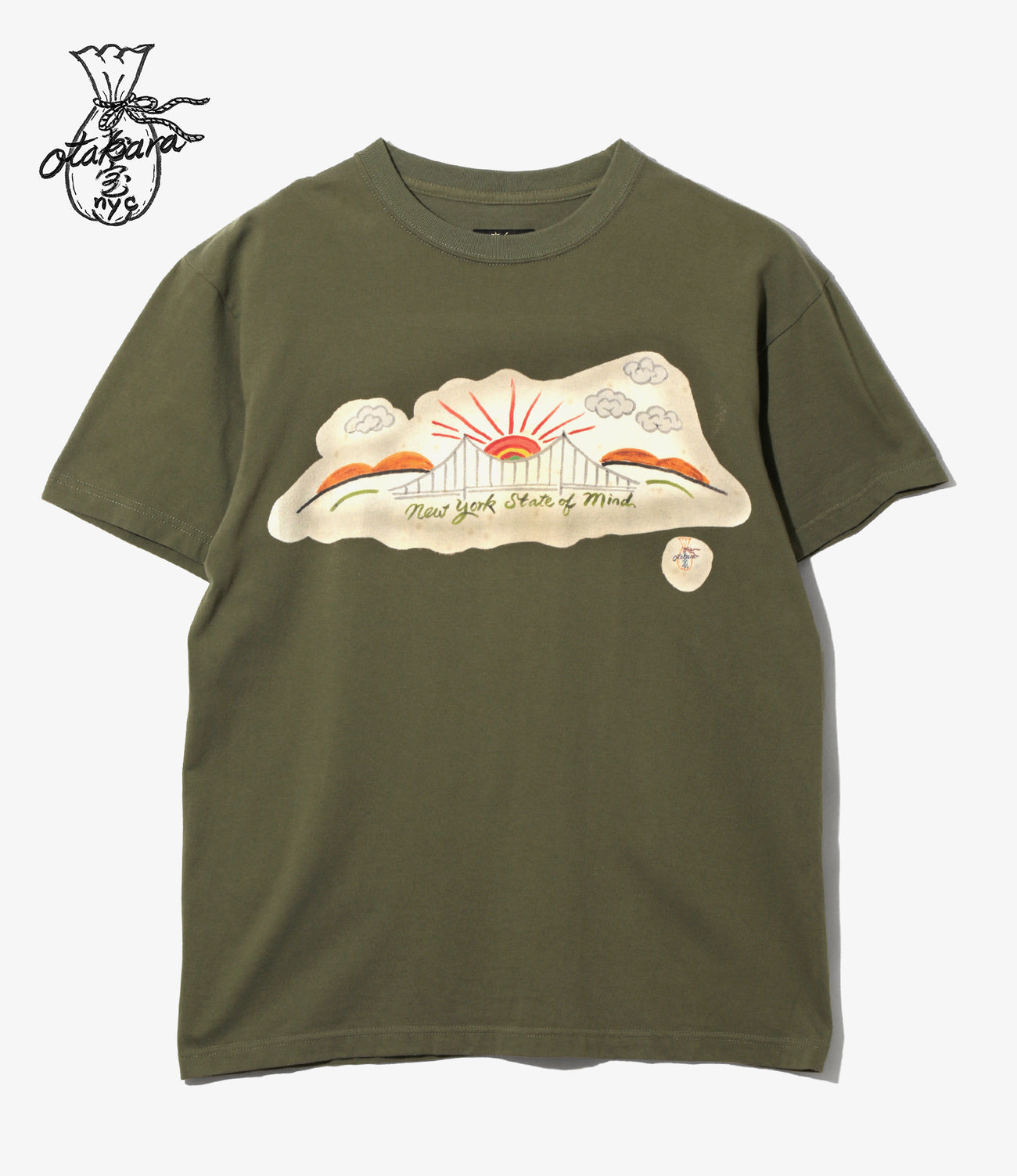 〈OTAKARA NYC〉Short Sleeve Batik Print Tee - Bridge