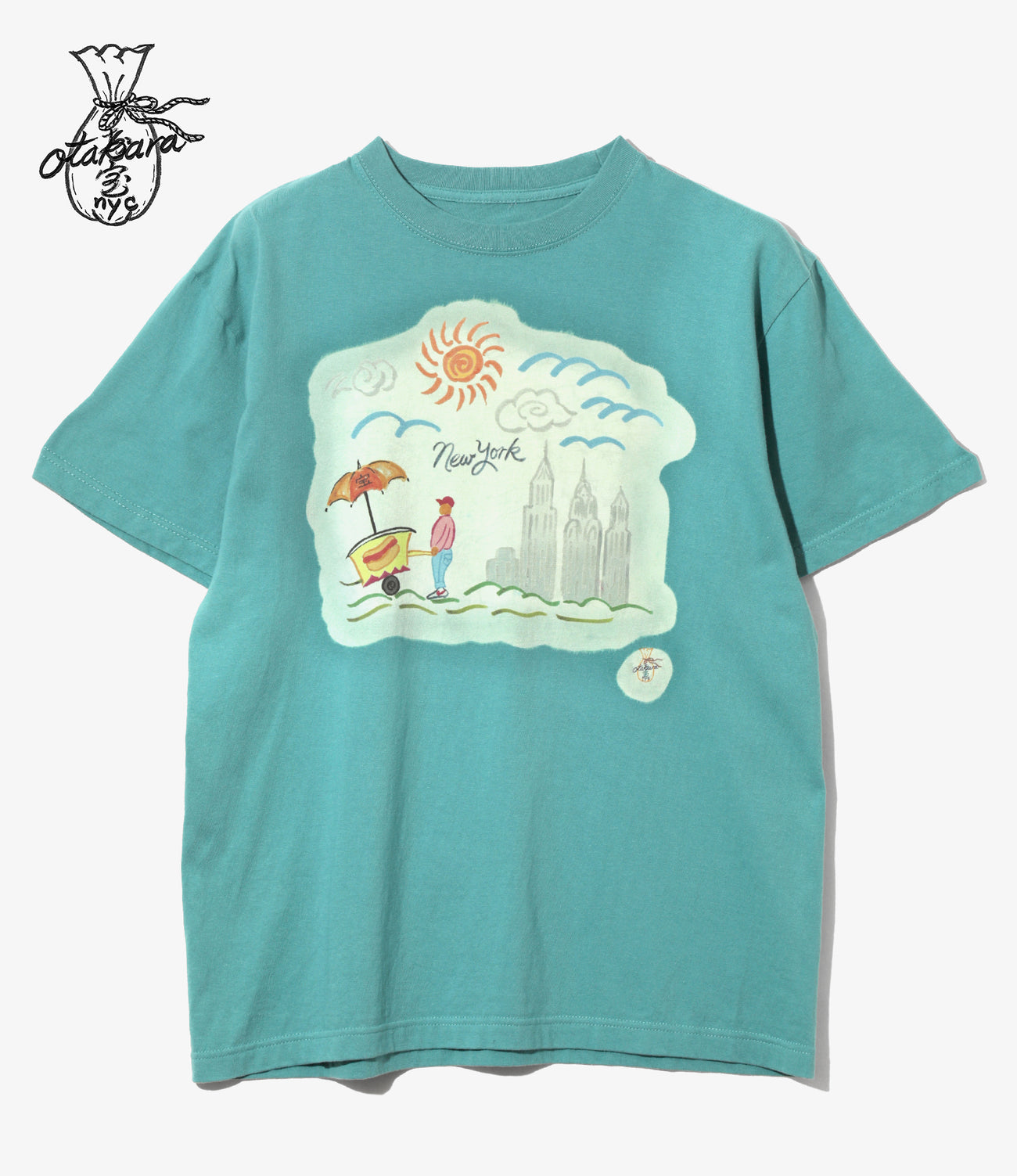 〈OTAKARA NYC〉Short Sleeve Batik Print Tee - Manhattan