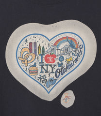 〈OTAKARA NYC〉Long Sleeve Batik Print Tee - Heart
