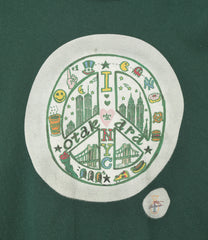 〈OTAKARA NYC〉Long Sleeve Batik Print Tee - Peace