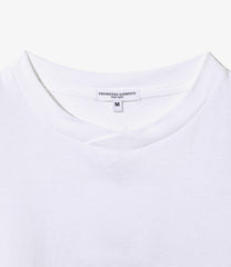 L/S Plain Cross Crew Neck Tee