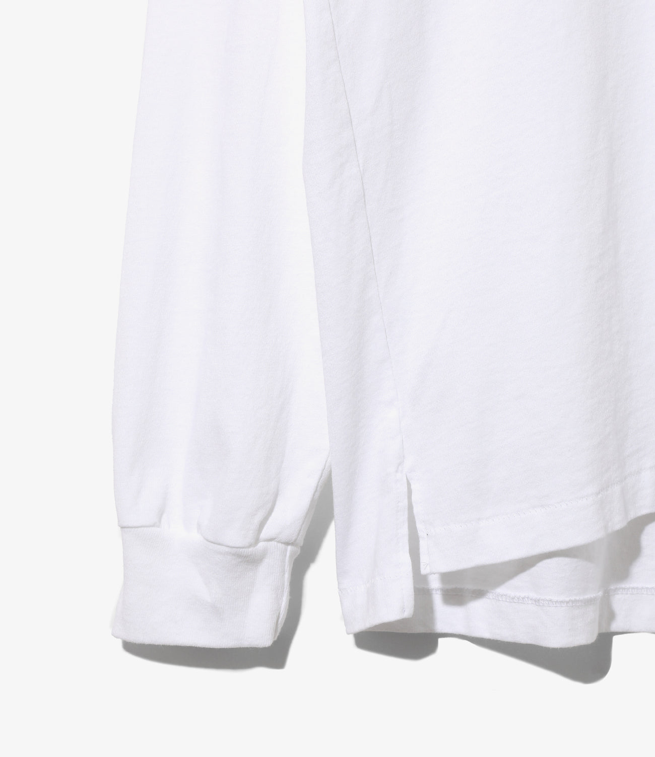 L/S Plain Cross Crew Neck Tee