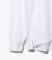 L/S Plain Cross Crew Neck Tee