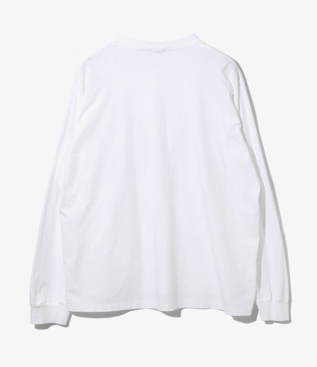 L/S Plain Cross Crew Neck Tee