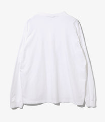 L/S Plain Cross Crew Neck Tee