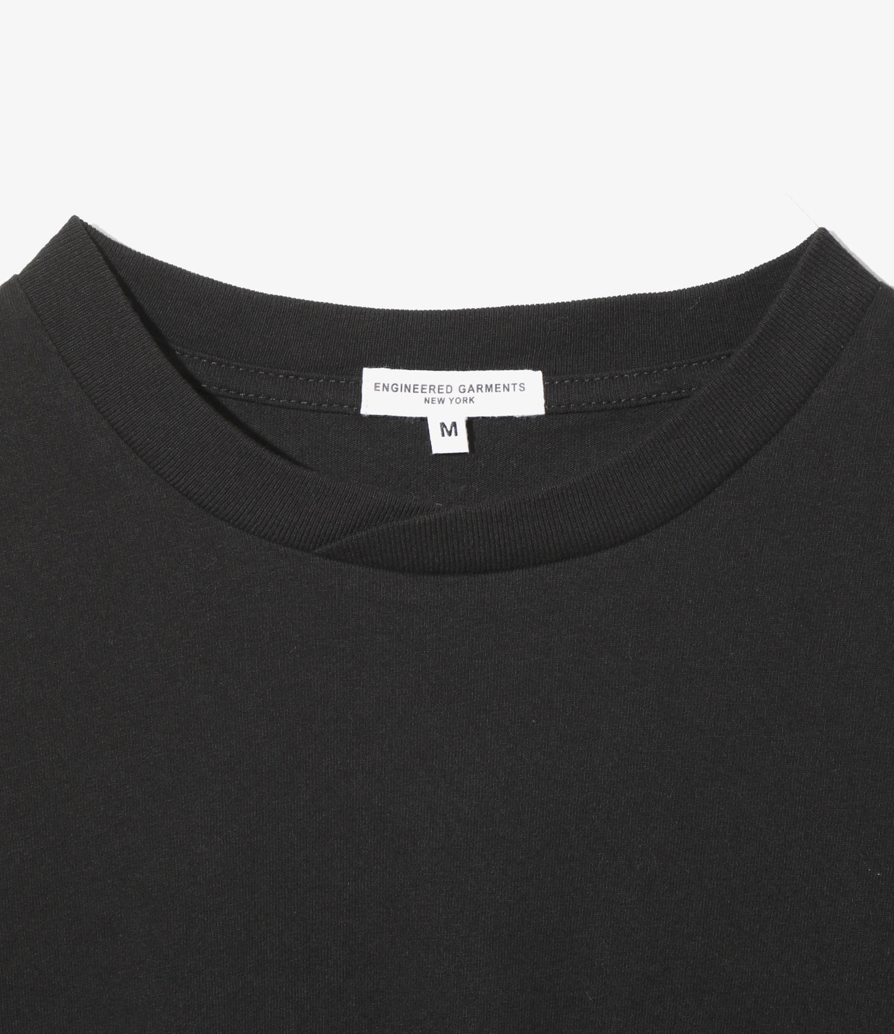 L/S Plain Cross Crew Neck Tee