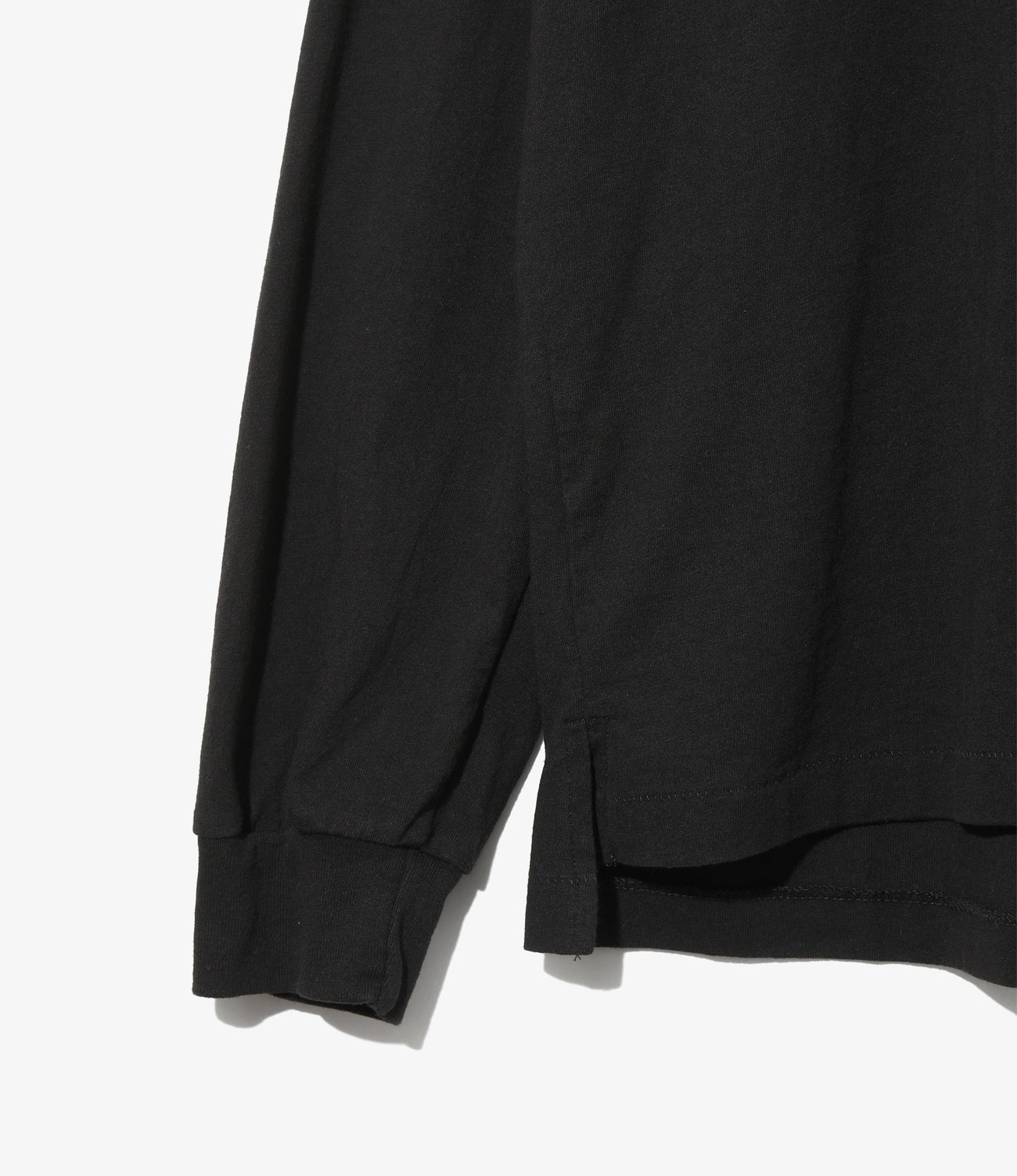 L/S Plain Cross Crew Neck Tee