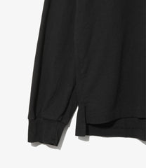 L/S Plain Cross Crew Neck Tee