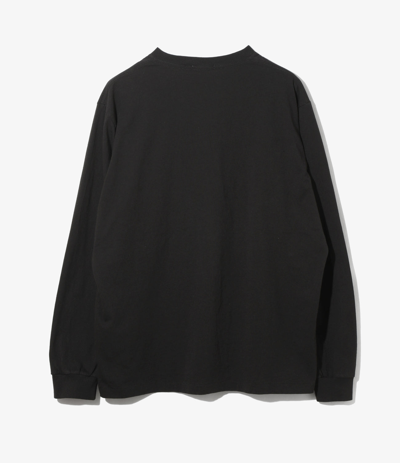 L/S Plain Cross Crew Neck Tee