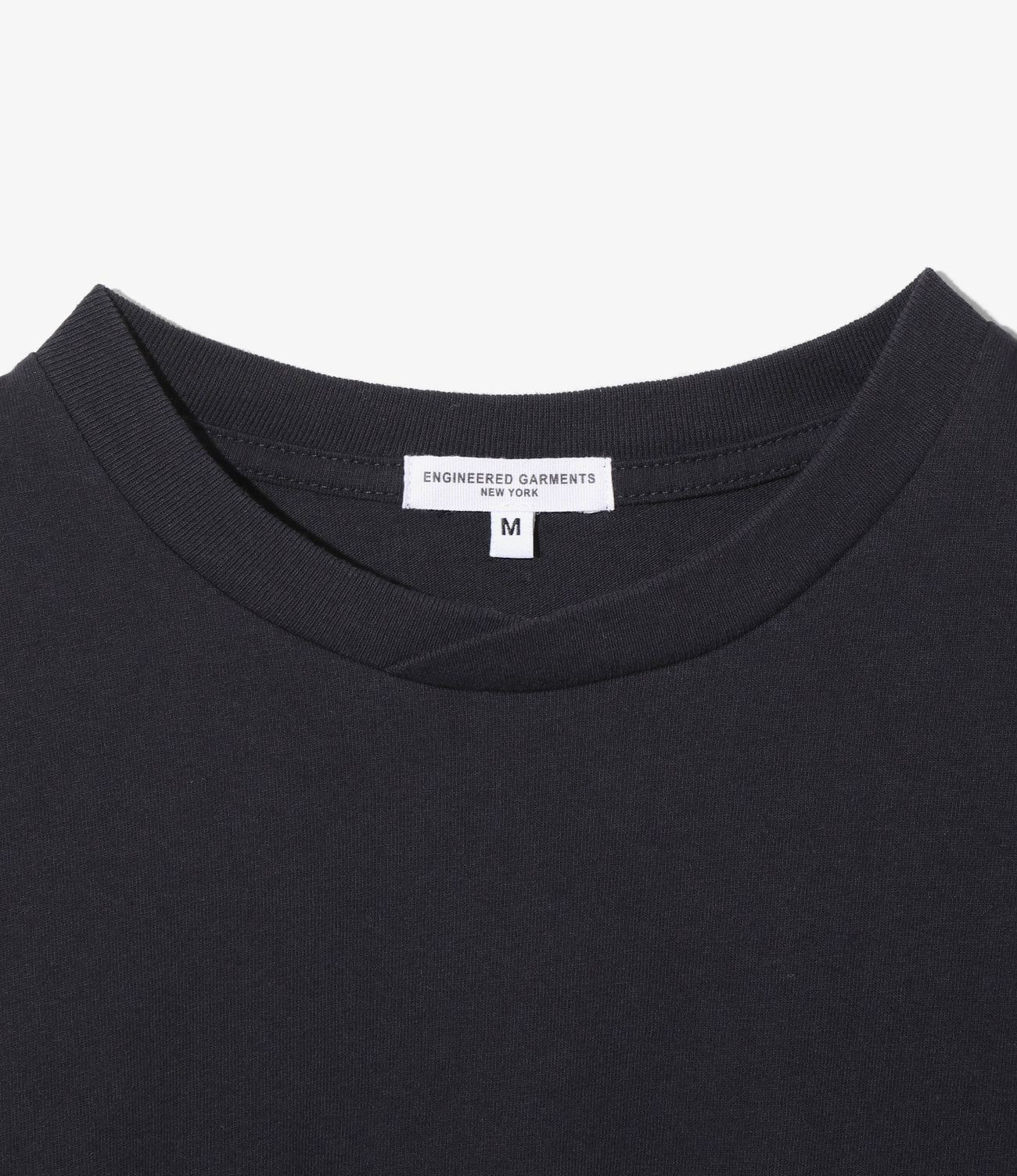 L/S Plain Cross Crew Neck Tee