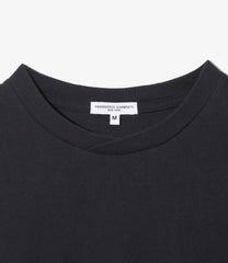 L/S Plain Cross Crew Neck Tee