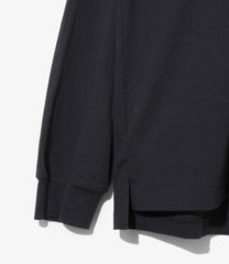 L/S Plain Cross Crew Neck Tee