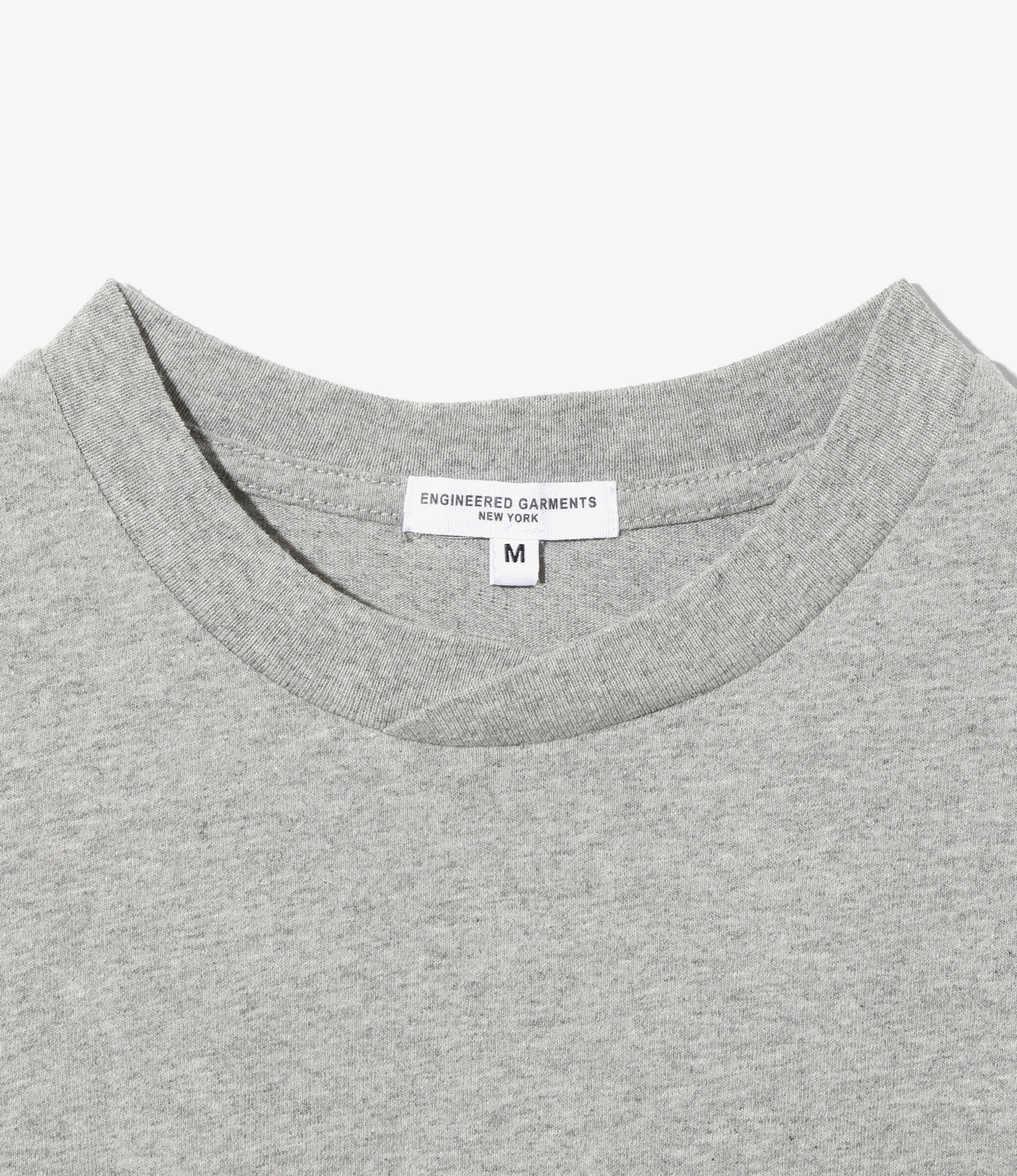 L/S Plain Cross Crew Neck Tee