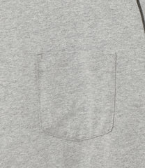 L/S Plain Cross Crew Neck Tee