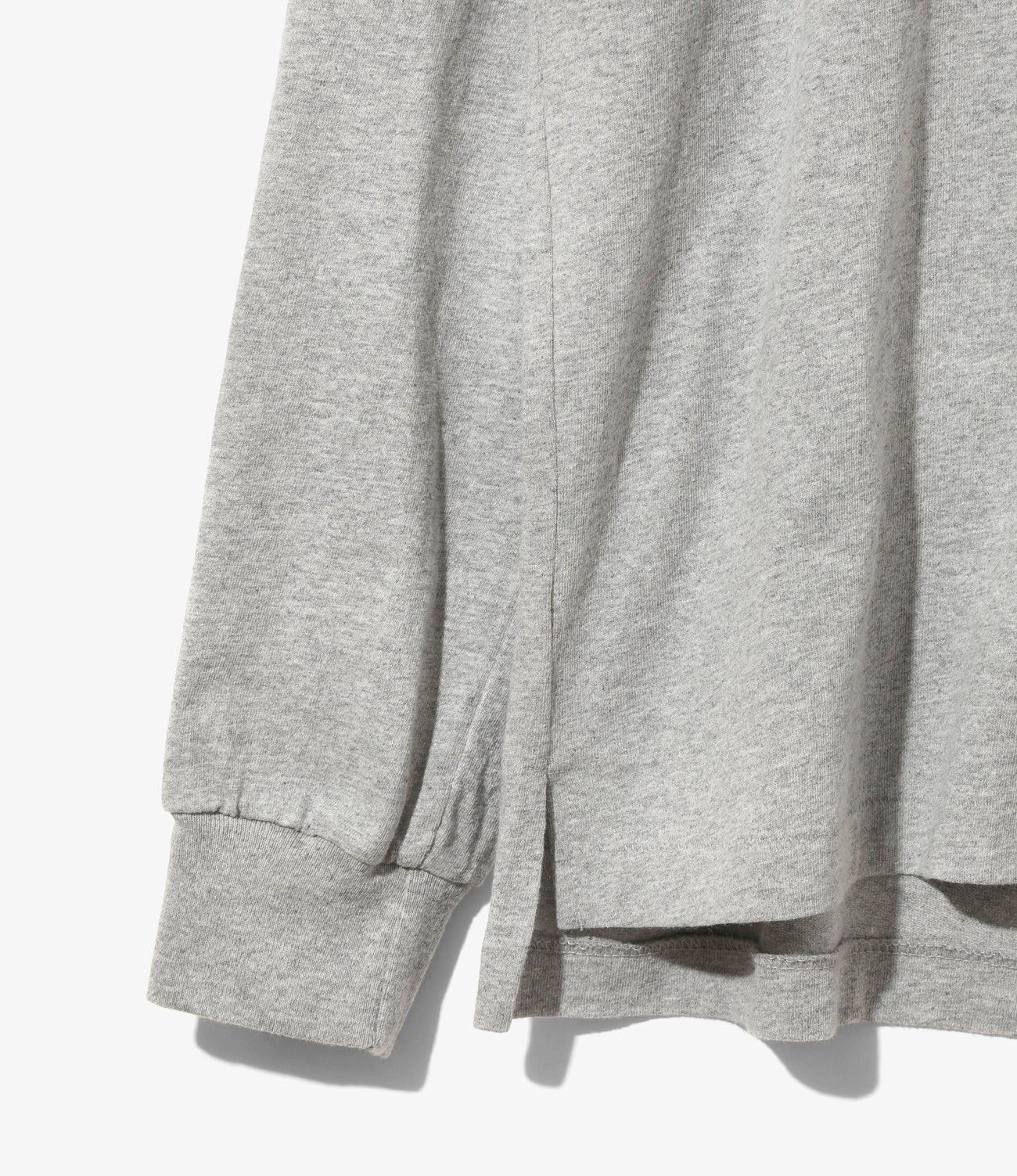 L/S Plain Cross Crew Neck Tee