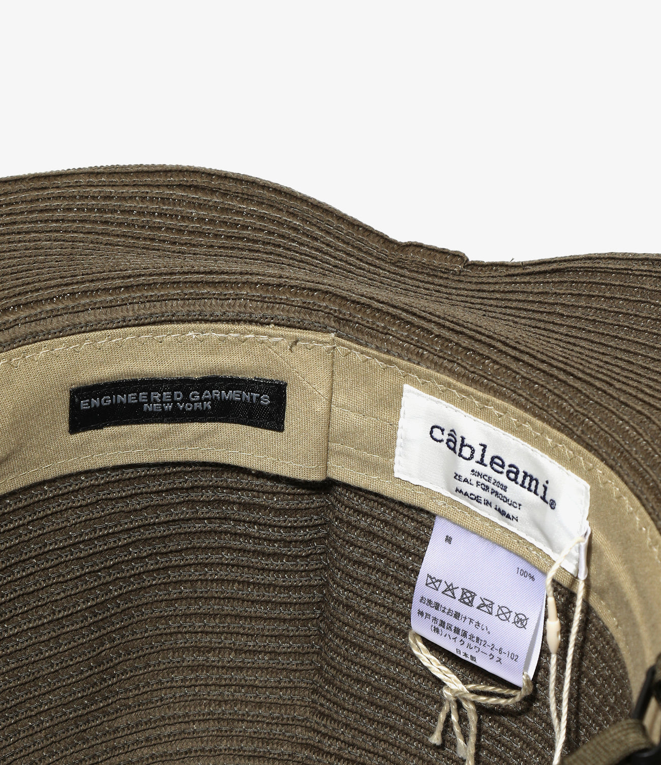 〈ENGINEERED GARMENTS〉x〈CABLEAMI〉Cotton Braid Colonial Hat