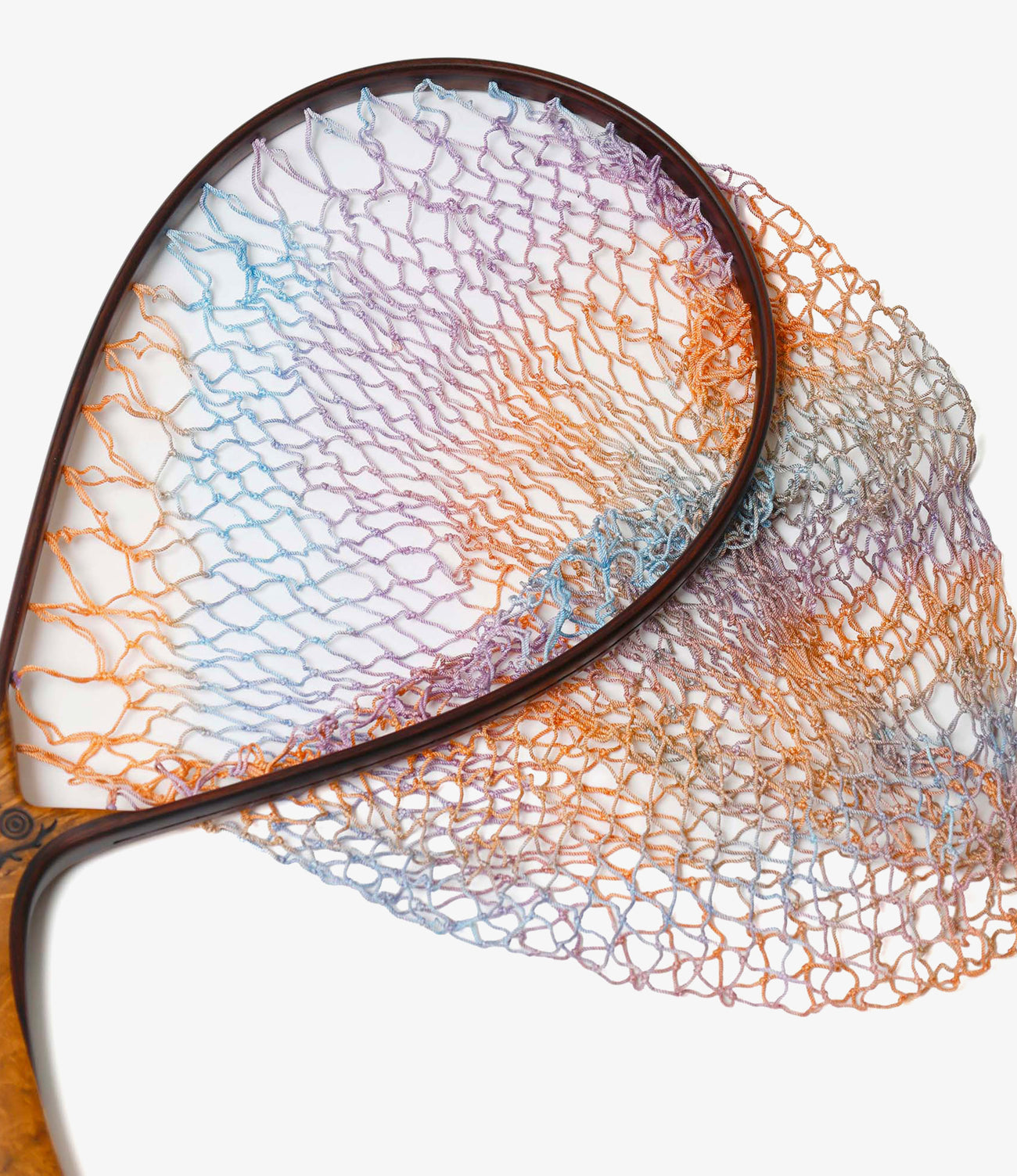 Handmade Tie-Dye Landing Net / Curve - Normal Grip