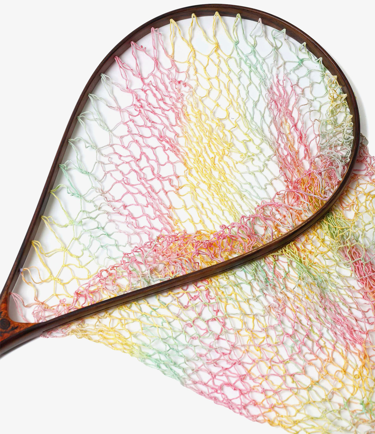 Handmade Tie-Dye Landing Net / Straight - Stag Grip