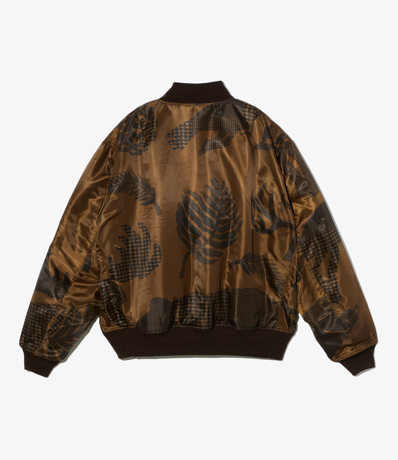 Aviator Jacket - Animal Print Polyester Pilot Twill