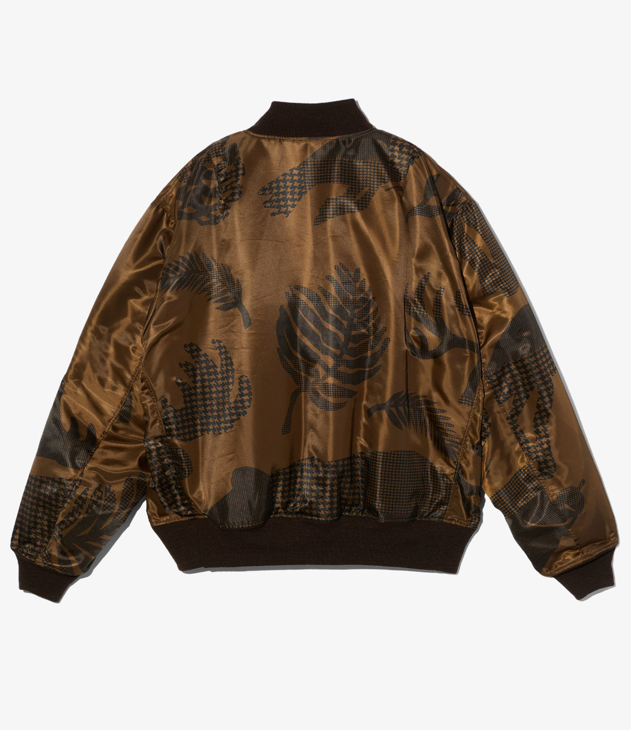Aviator Jacket - Animal Print Polyester Pilot Twill