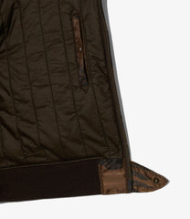 Aviator Jacket - Animal Print Polyester Pilot Twill
