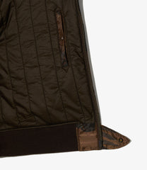 Aviator Jacket - Animal Print Polyester Pilot Twill