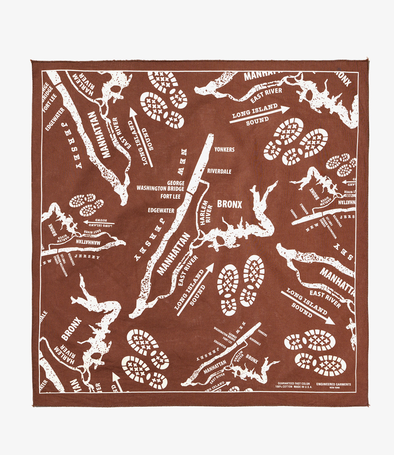 Printed Bandana - Map