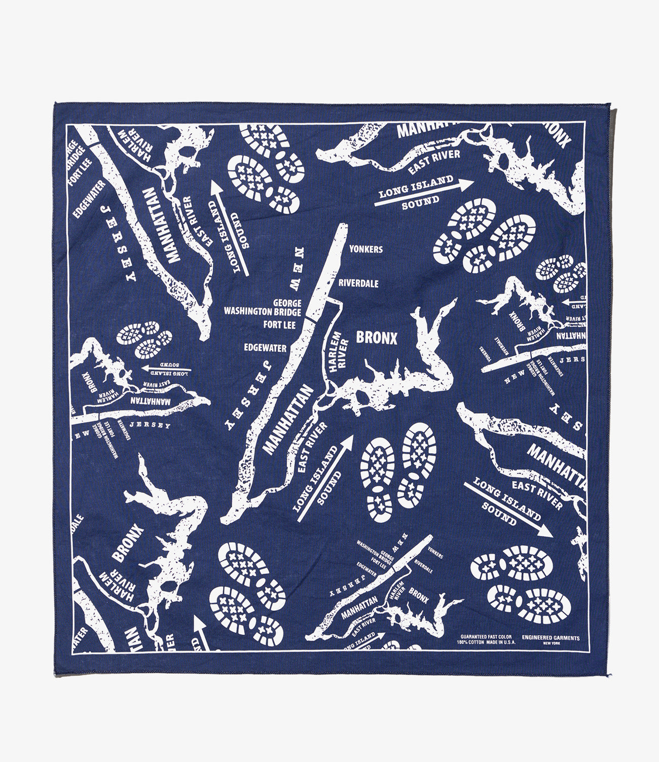 Printed Bandana - Map
