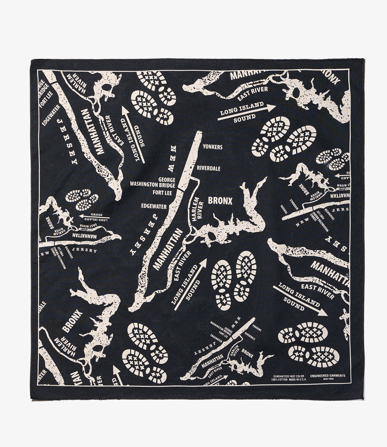 Printed Bandana - Map