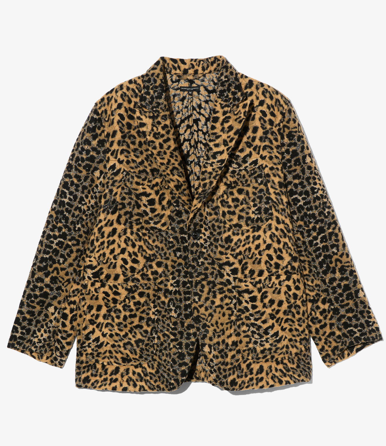 Bedford Jacket - Wool Poly Leopard Jacquard