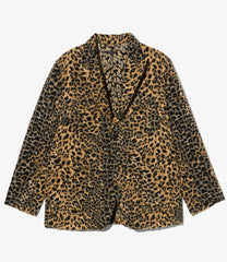 Bedford Jacket - Wool Poly Leopard Jacquard