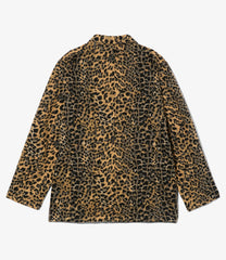 Bedford Jacket - Wool Poly Leopard Jacquard