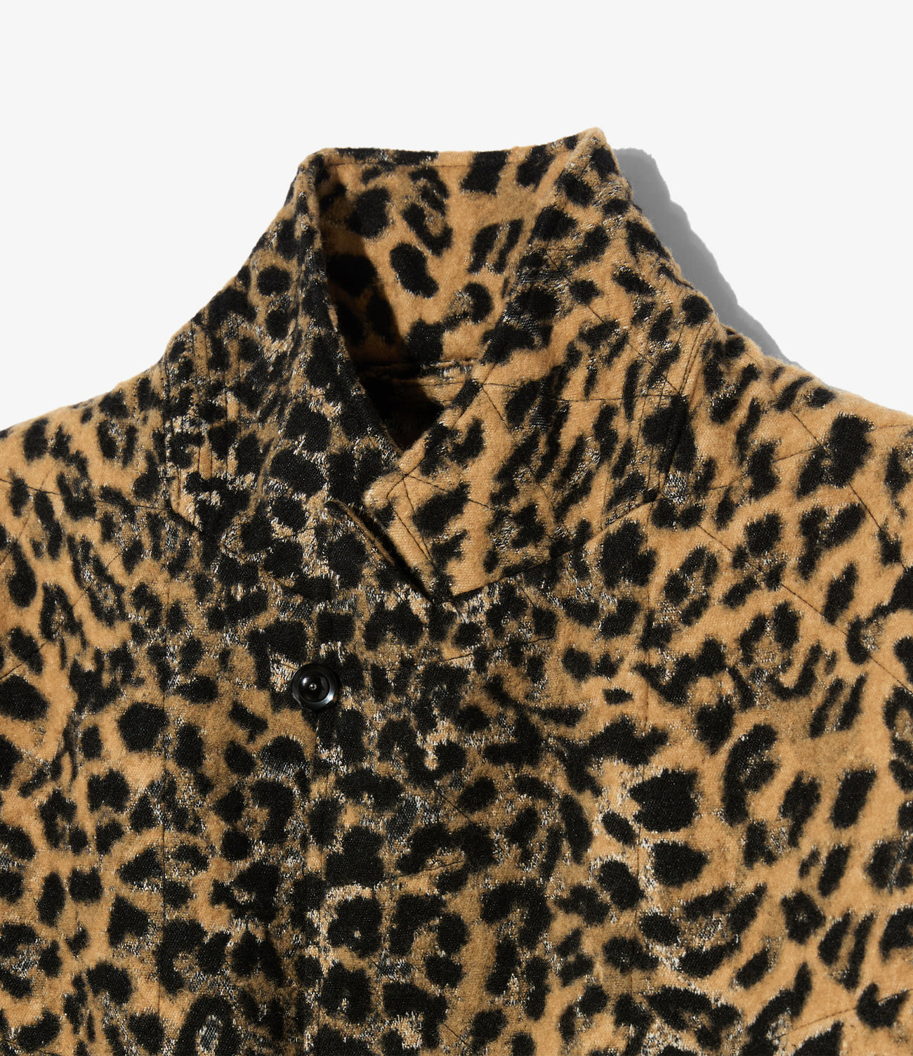 Bedford Jacket - Wool Poly Leopard Jacquard
