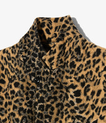 Bedford Jacket - Wool Poly Leopard Jacquard