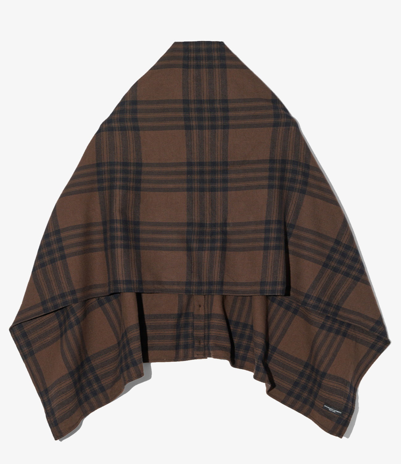 Button Shawl - Cotton Flannel Plaid