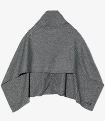 Button Shawl - Poly Wool Herringbone