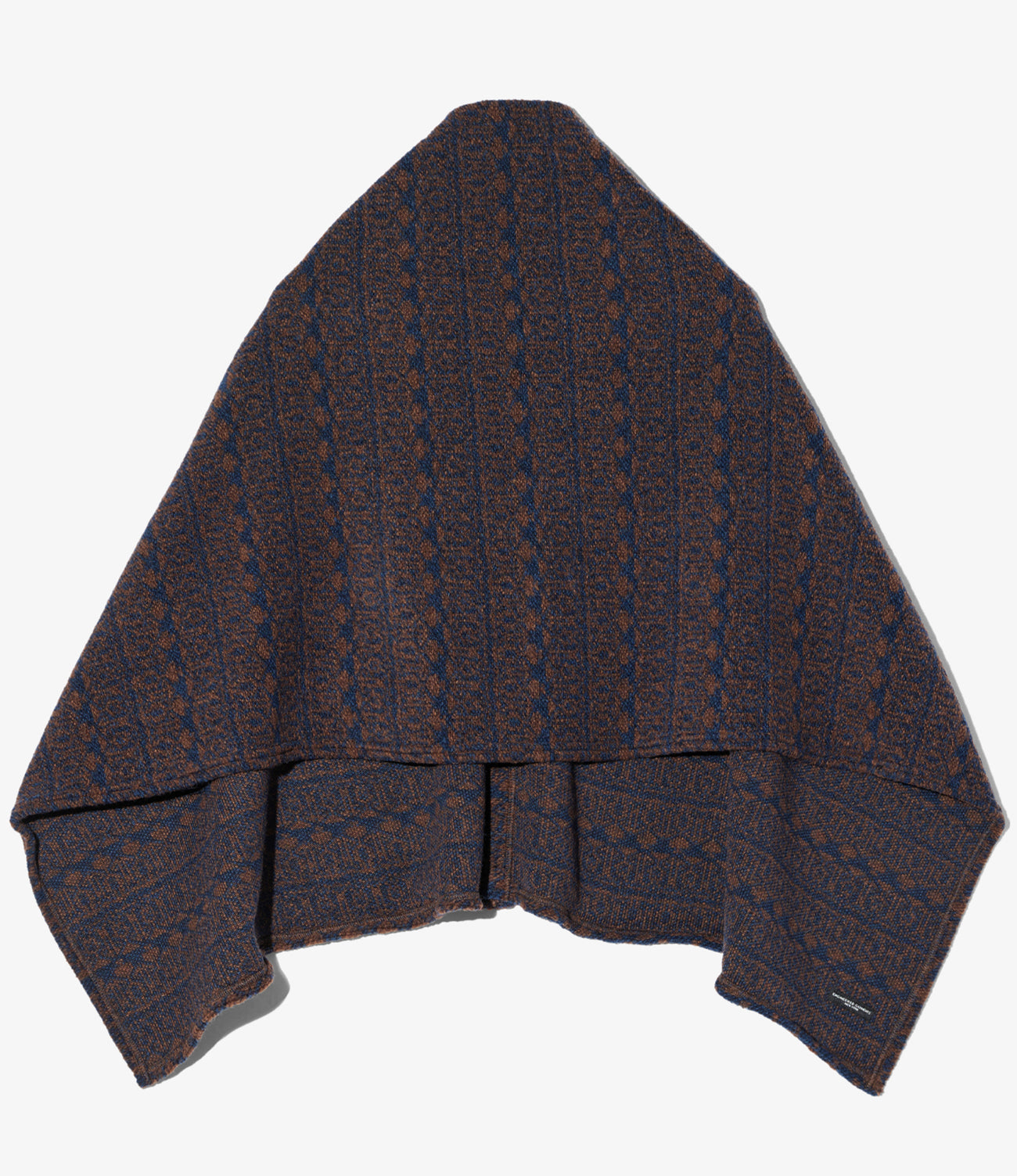 Button Shawl - Horizontal Stripe Sweater Knit