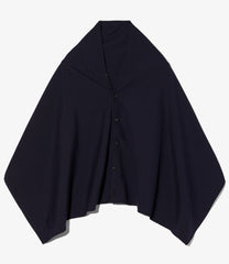 Button Shawl - Wool Uniform Serge