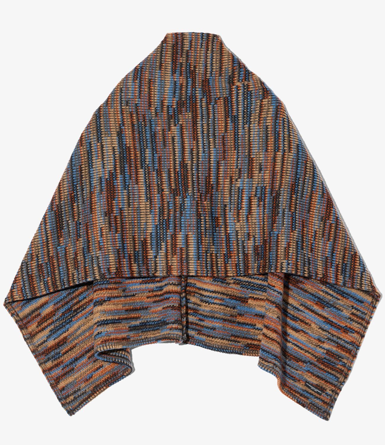 Button Shawl - Wool Poly Sweater Knit