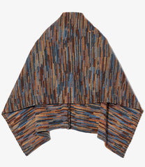 Button Shawl - Wool Poly Sweater Knit