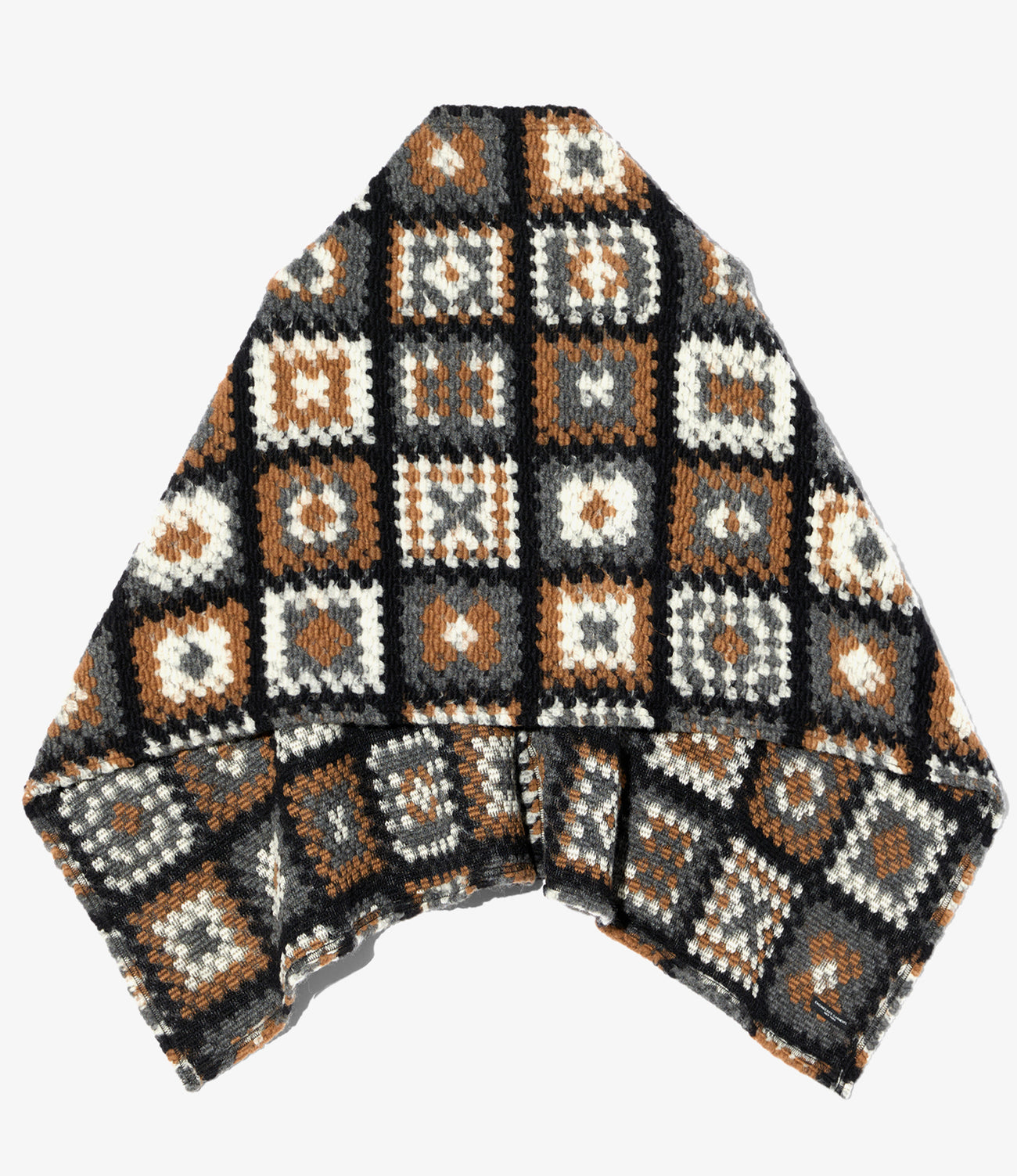 Button Shawl - Wool Poly Chenille