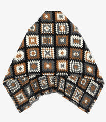 Button Shawl - Wool Poly Chenille